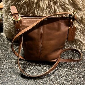 Coach leather crossbody bag